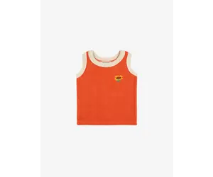 Bobo Choses Baby Sunflower Terry Cloth Tank Top - Yellow Turtle
