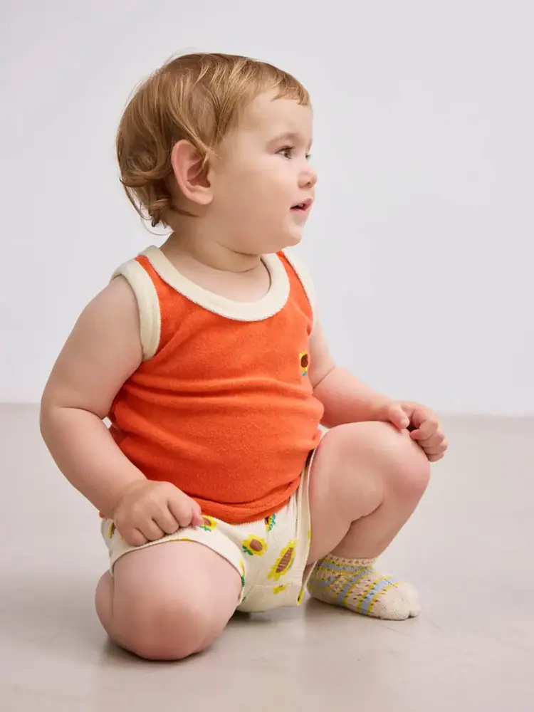 Bobo Choses Bobo Choses Baby Sunflower Terry Cloth Tank Top