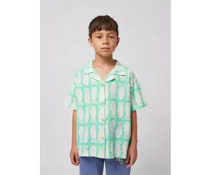 Bobo Choses Lucky Fish All Over Woven Shirt - Yellow Turtle