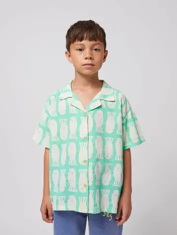 Bobo Choses Bobo Choses Lucky Fish All Over Woven Shirt