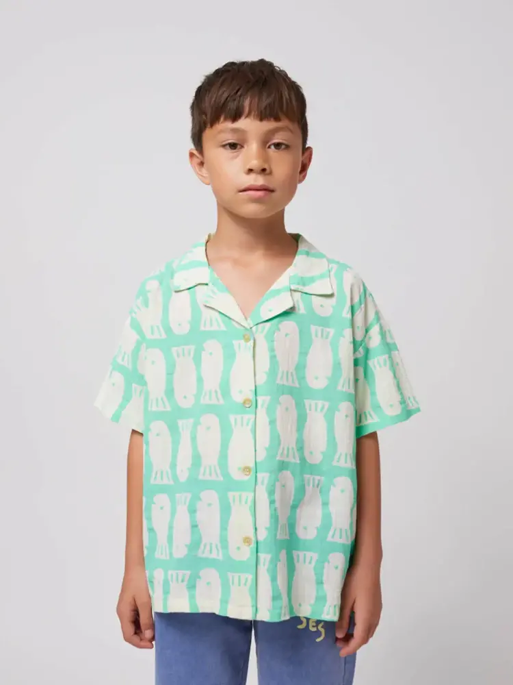 Bobo Choses Bobo Choses Lucky Fish All Over Woven Shirt