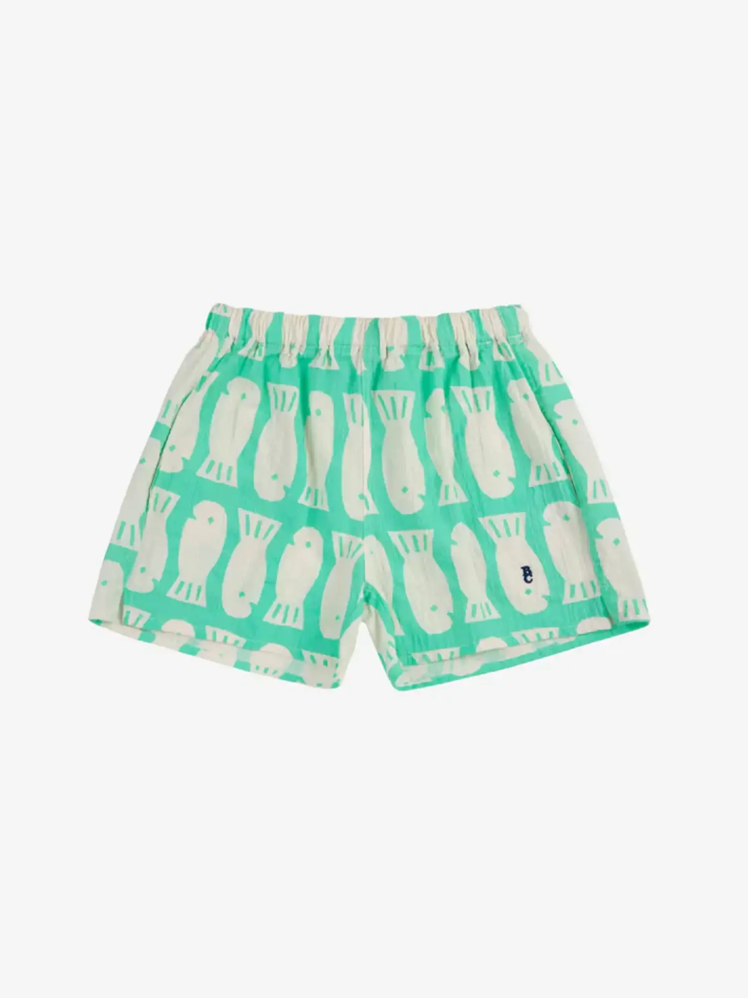 Bobo Choses Lucky Fish All Over Woven Shorts - Yellow Turtle