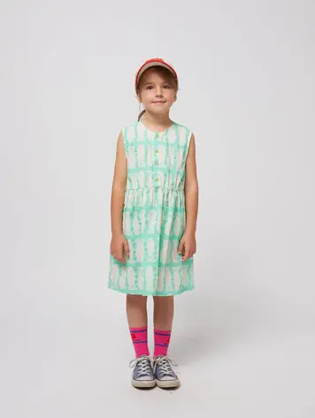 Bobo Choses Bobo Choses Lucky Fish All Over Sleeveless Dress
