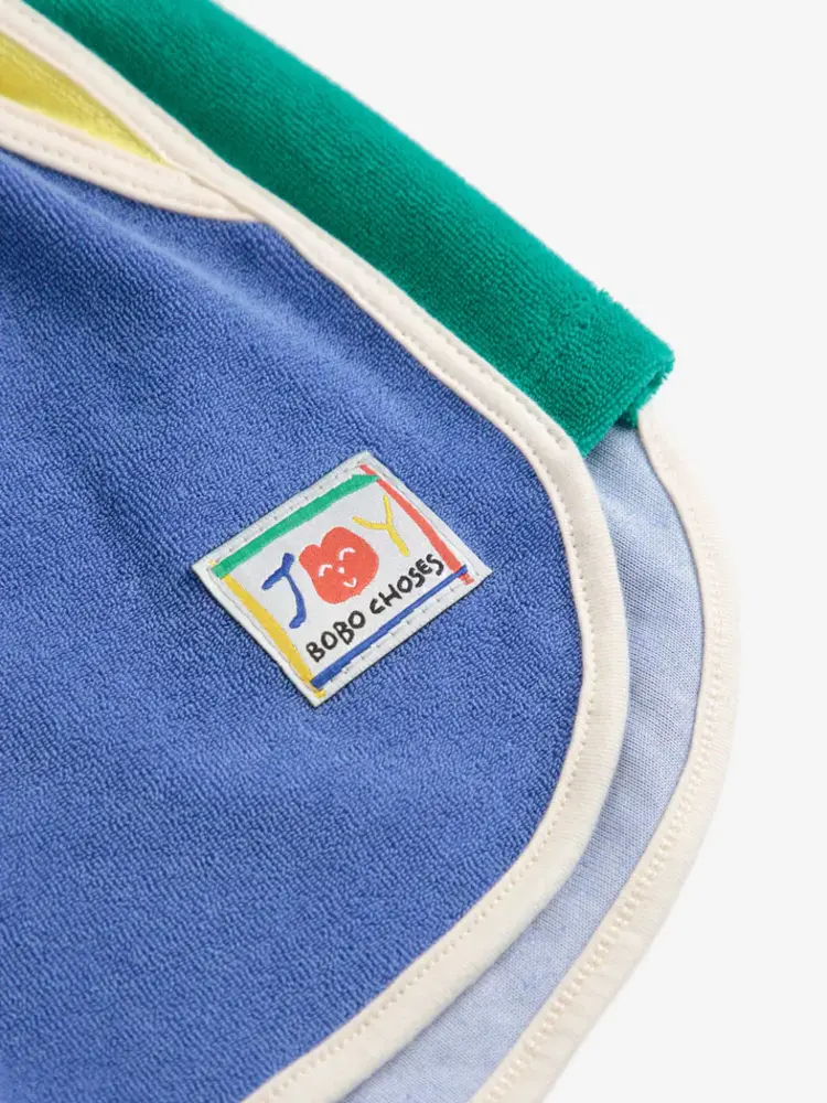 Bobo Choses Bobo Choses Smiling Color Block Terry Cloth Shorts