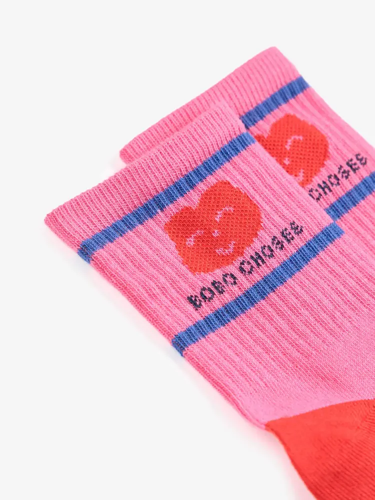 Bobo Choses Bobo Choses Joyful Face Short Socks