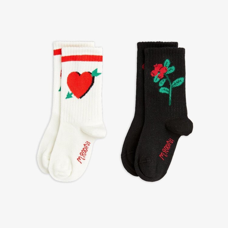 Mini Rodini Mini Rodini 2pk Heart Socks