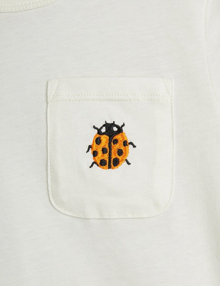 Mini Rodini Mini Rodini Ladybug Pocket T-shirt