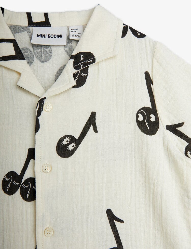 Mini Rodini Mini Rodini Note Muslin Shirt