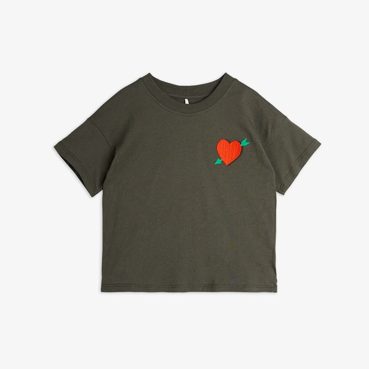 Mini Rodini Arrowed Heart T-Shirt - Yellow Turtle