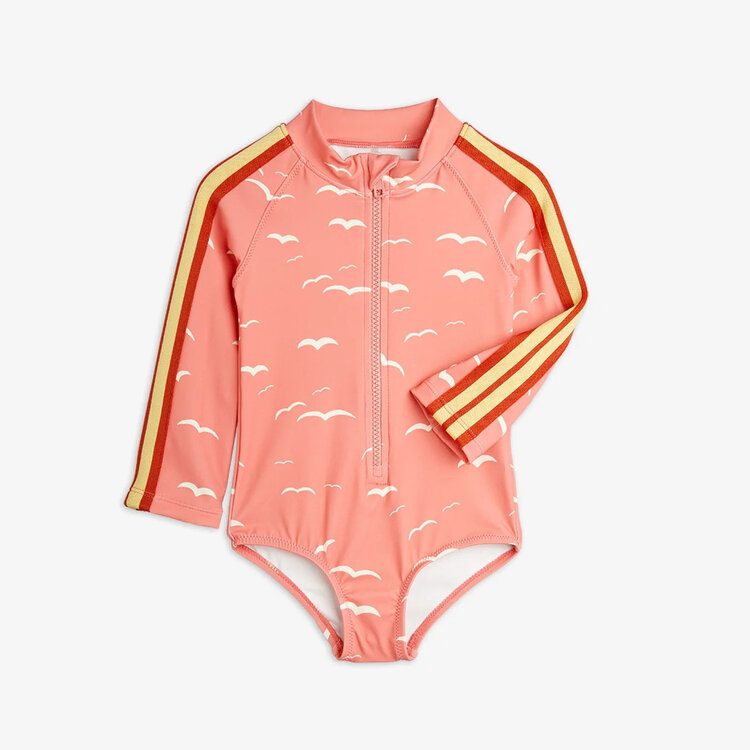 Mini Rodini Mini Rodini Seagull Long Sleeve Swim suit