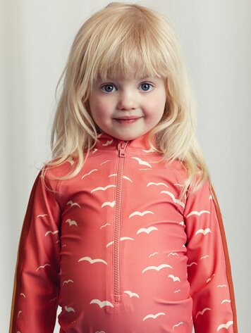 Mini Rodini Mini Rodini Seagull Long Sleeve Swim suit