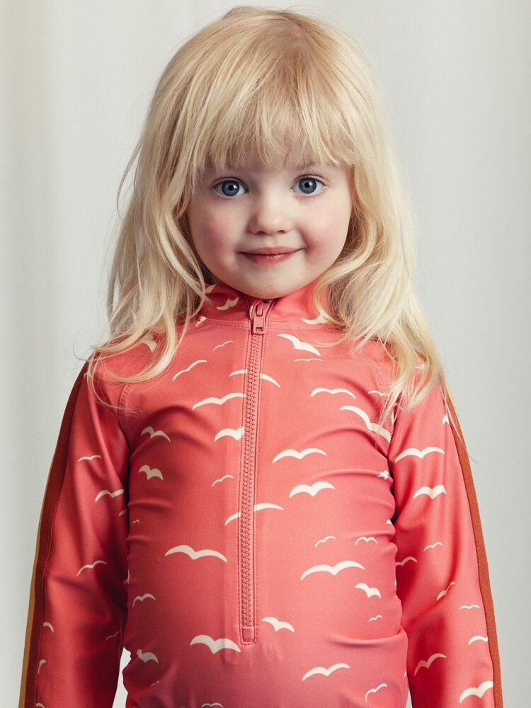 Mini Rodini Mini Rodini Seagull Long Sleeve Swim suit