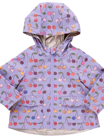 Pink Chicken Pink Chicken Rafa Rain Coat - Lavender Cherry Pink Chicken Pink Chicken Rafa Rain Coat - Lavender Cherry