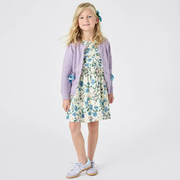 Pink Chicken Pink Chicken Raquel Dress - Melon Daisy Floral