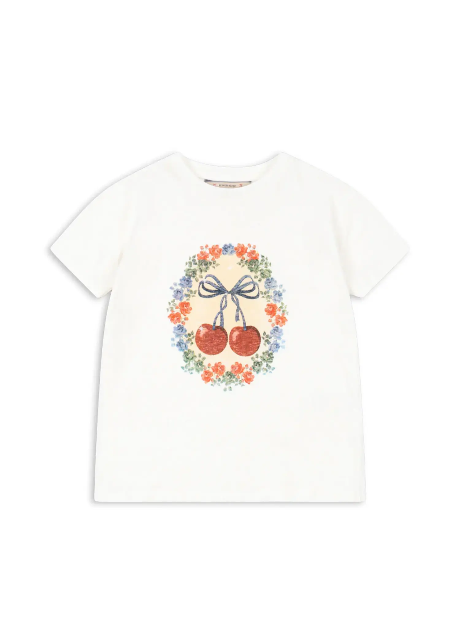 Konges Sløjd Era Tee - Cherry Bow - Yellow Turtle