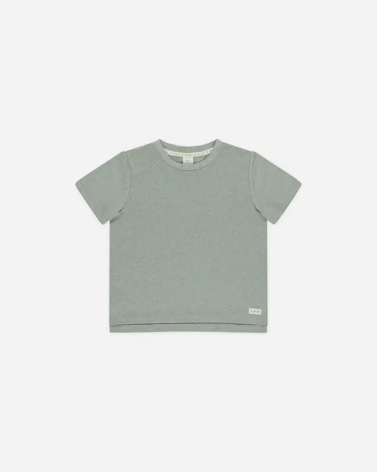 Rylee + Cru Rylee & Cru Cove Essential Tee || Heathered Eucalyptus
