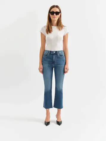 Daze Shy Girl Crop Flare in Influencer