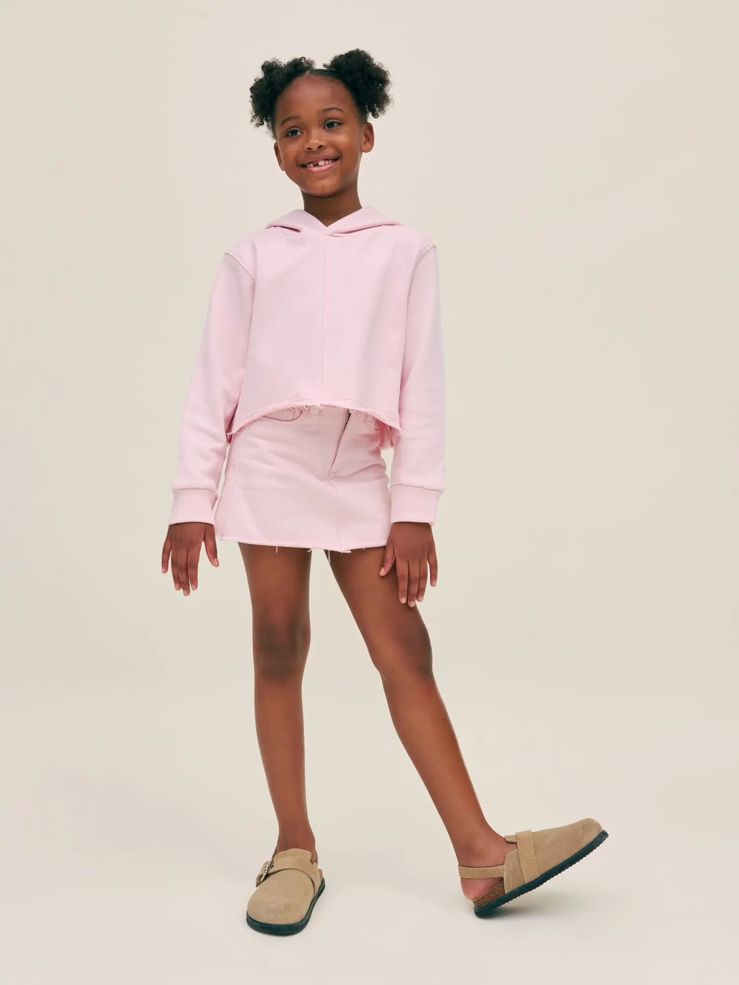 DL1961 Kids Jenny Toddler Mini Skirt - SHELL PINK - Yellow Turtle