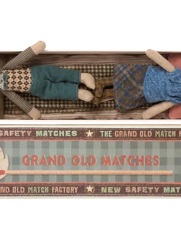 Maileg Maileg Grandma & Grandpa Mice in Matchbox