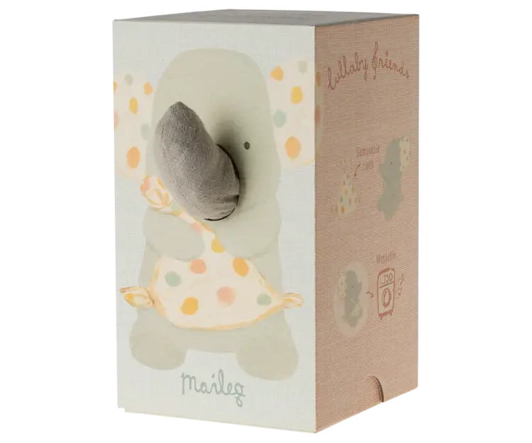 Maileg Maileg Lullaby Friends, Elephant - Iron Grey