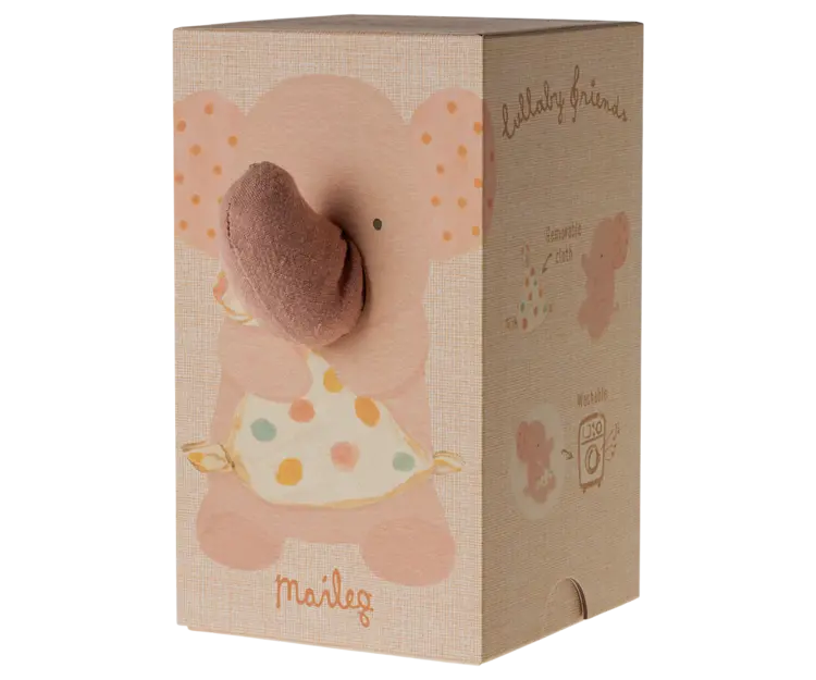 Maileg Maileg Lullaby Friends, Elephant - Old Rose