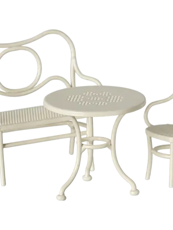Maileg Maileg Cafe Set, Mouse, Small - OFF WHITE