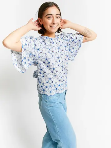 INDEE INDEE Salma Lace Top White