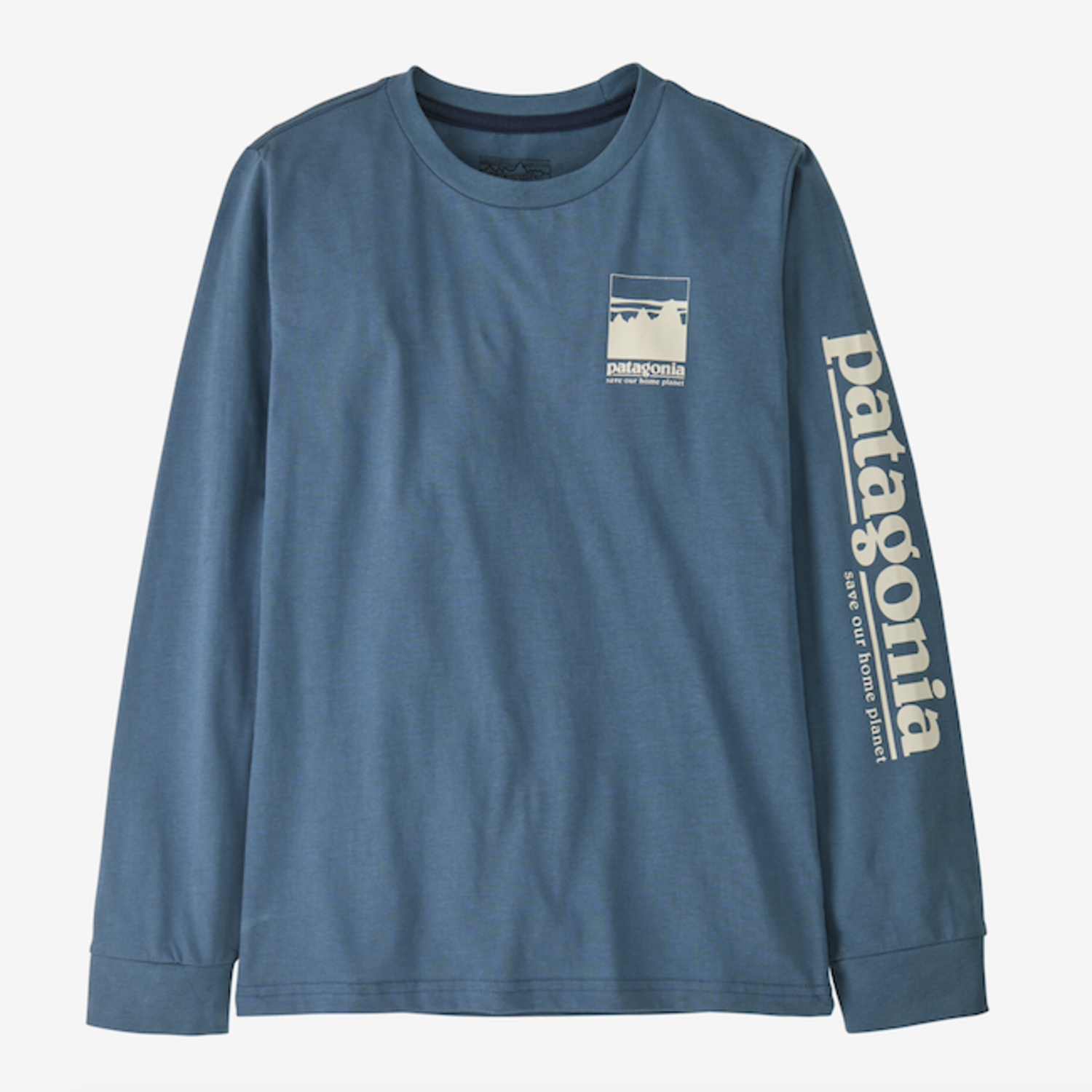 Patagonia Kids' Long-Sleeved Alpine Icon T-Shirt - UTB - Yellow Turtle