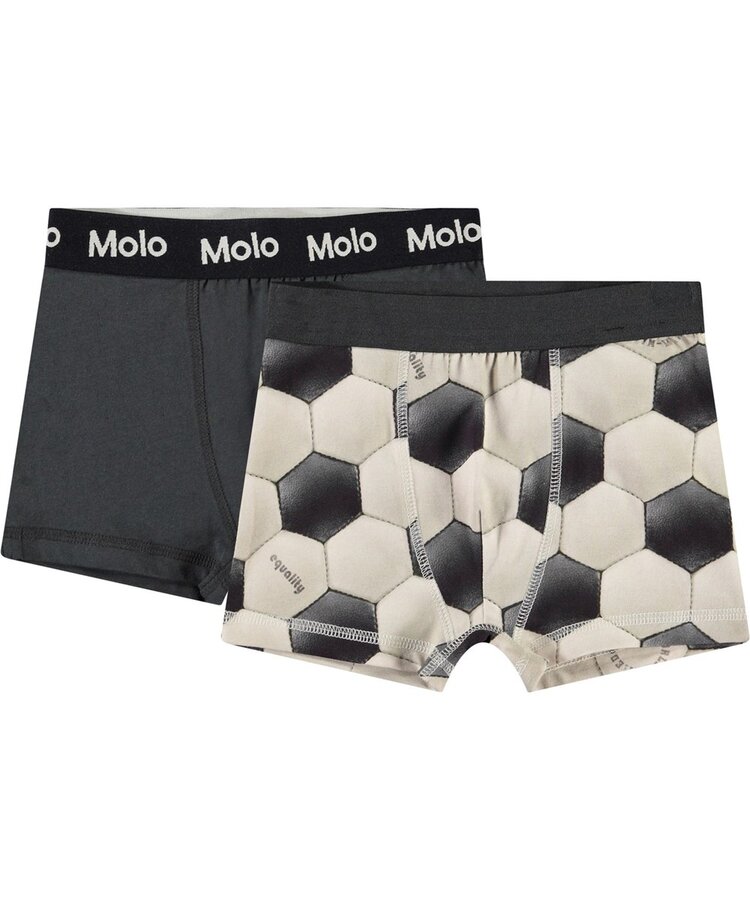 Molo Molo Justin 2pk Boxers - FOOTBALL BLACK