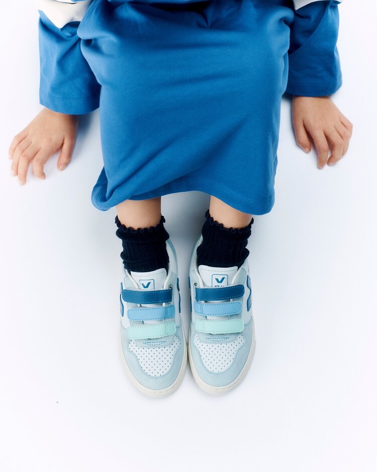 Veja Veja V-10 Leather- Ice Multico Indigo