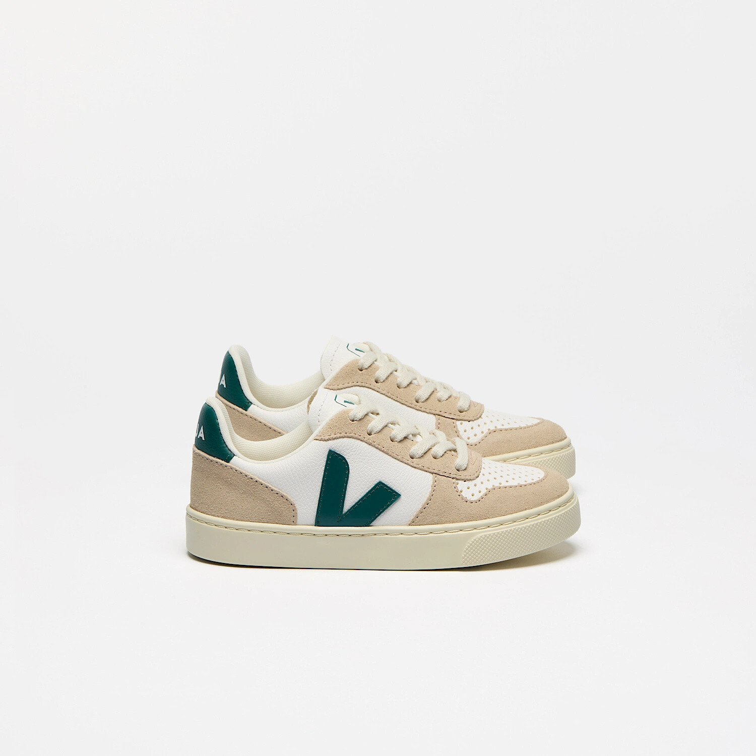 スニーカー veja v10 Veja V-10 CF - White Britanny Almond - Yellow Turtle