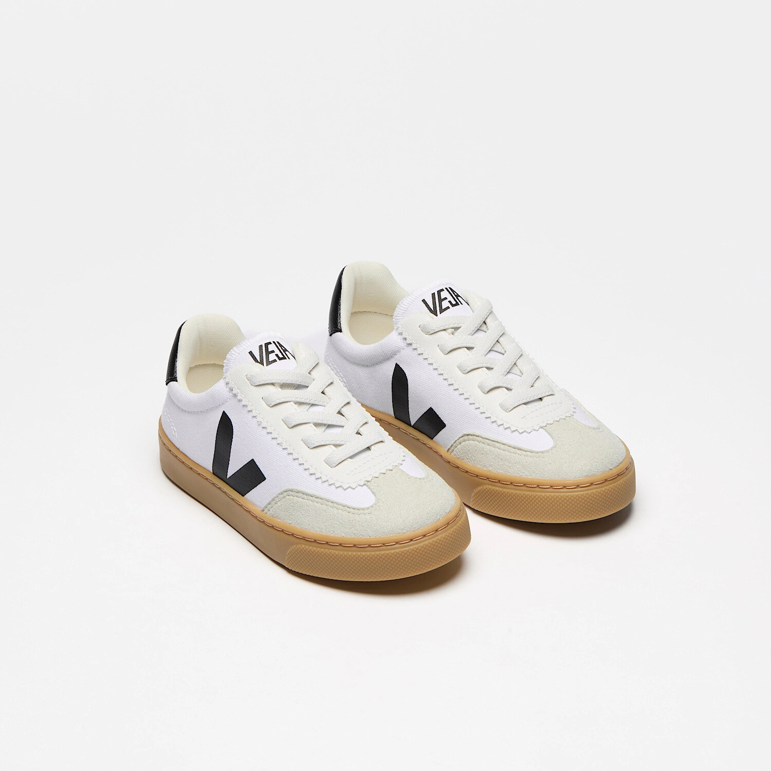 Veja Volley Canvas - White Black Natural - Yellow Turtle