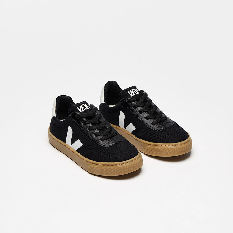 Veja Veja Volley Canvas - Black White Natural