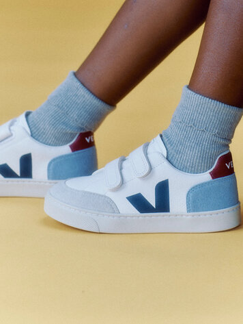 Veja Veja V-12 Leather - White Multico Steel