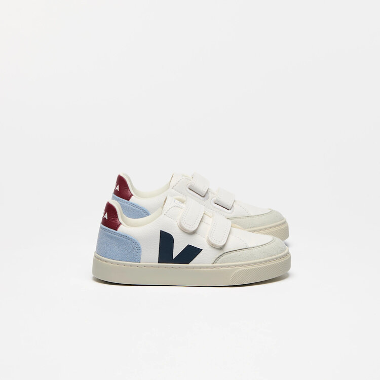 Veja Veja V-12 Leather - White Multico Steel