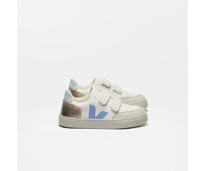Veja V-12 Leather - White Multico Olympe - Yellow Turtle
