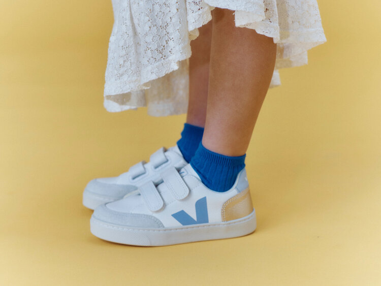 Veja Veja V-12 Leather - White Multico Olympe