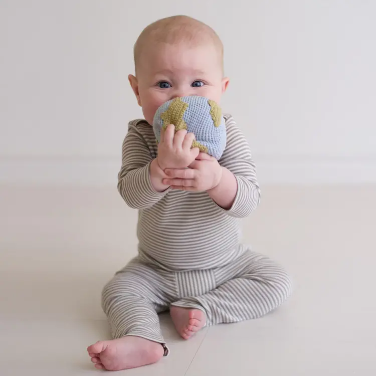 Tane Organics Inc Tane Small Crochet Globe Rattle