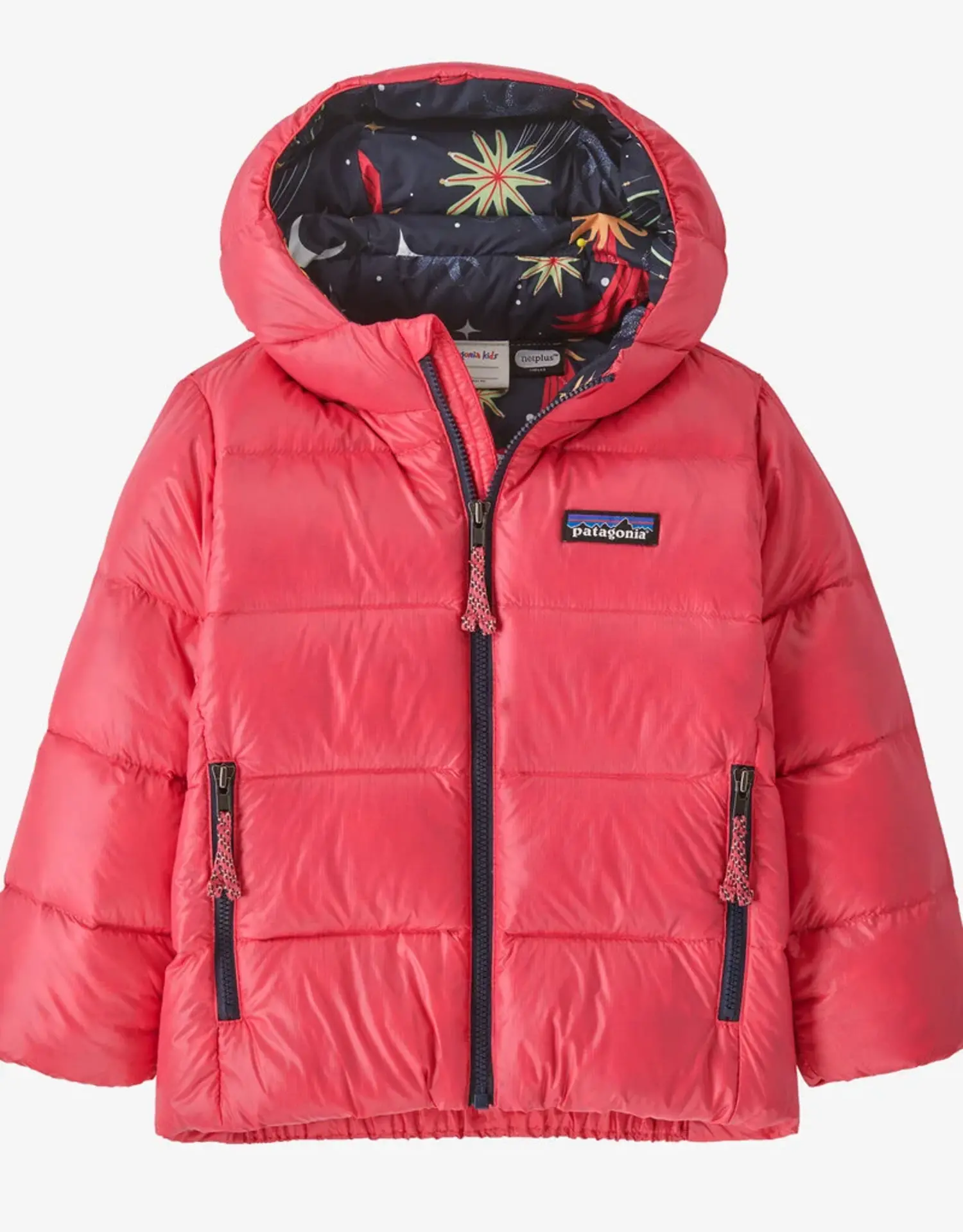 Patagonia Toddler Hi-Loft Down Sweater Hoody - Yellow Turtle