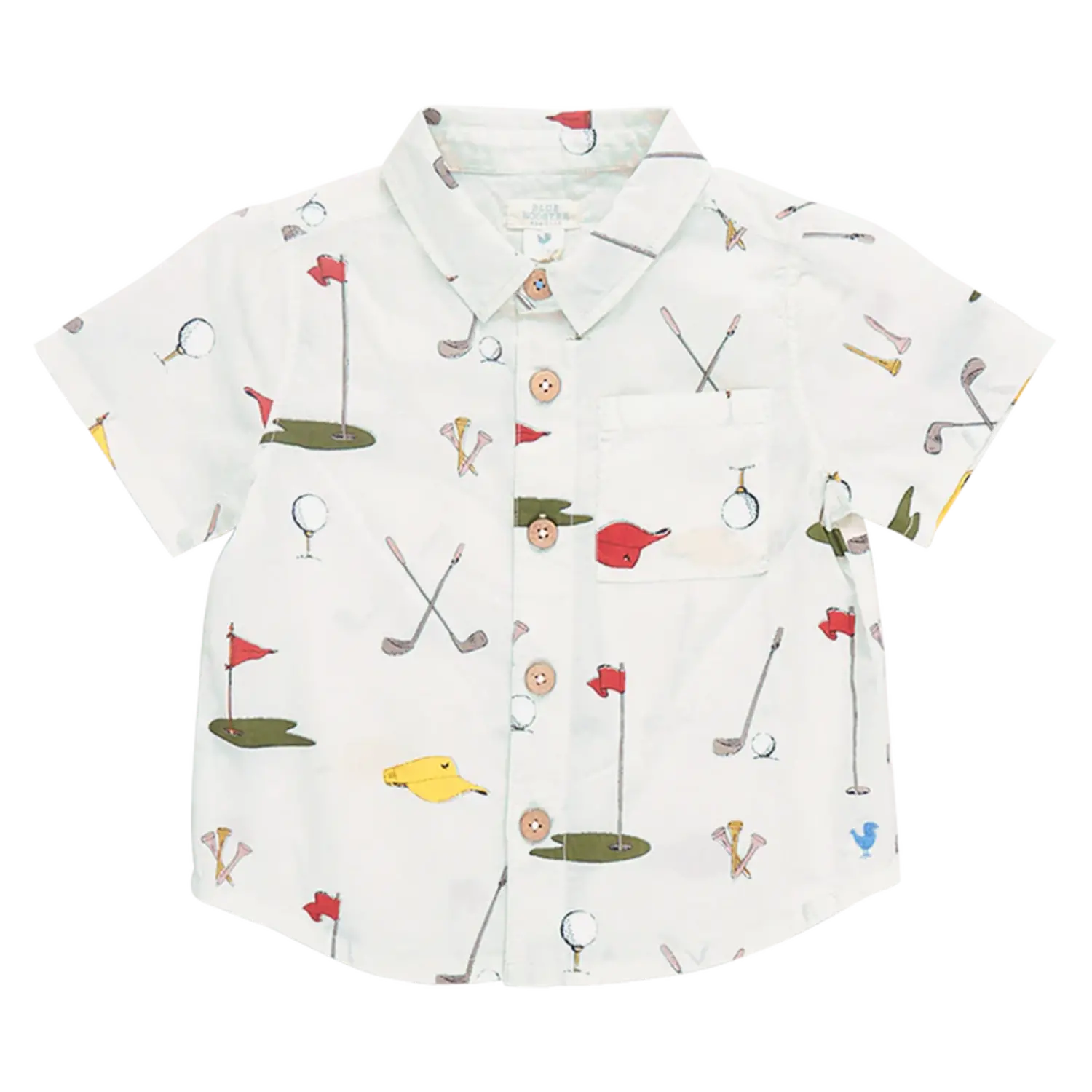Blue Rooster Boys Jack Shirt - Golf Tournament - Yellow Turtle