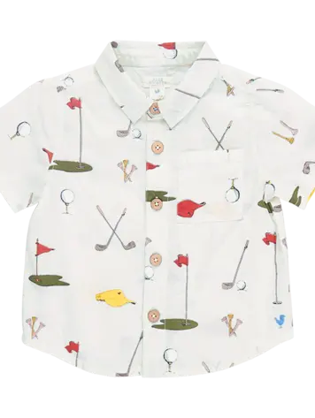 Blue Rooster (Pink Chicken) Blue Rooster Boys Jack Shirt - Golf Tournament
