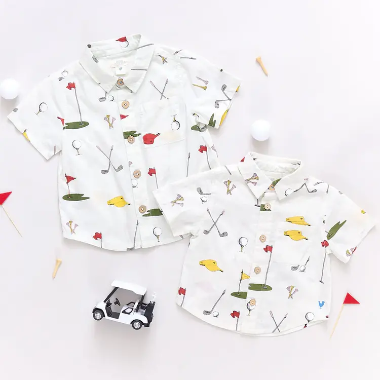 Blue Rooster (Pink Chicken) Blue Rooster Mens Jack Shirt - Golf Tournament