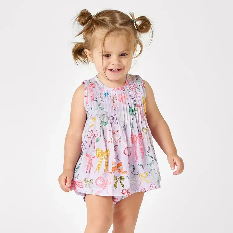 Pink Chicken Pink Chicken Baby Girls Jaipur 2-Piece Set - Lavender Watercolor Bows