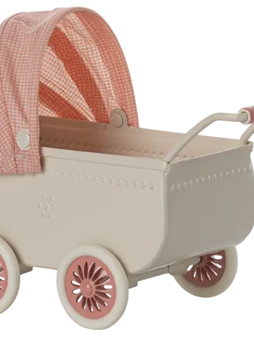 Maileg Maileg Pram, Mouse - Coral