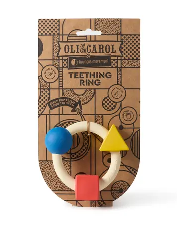 Oli & Carol Oli & Carol Bauhaus Teething Ring - PRIMARY