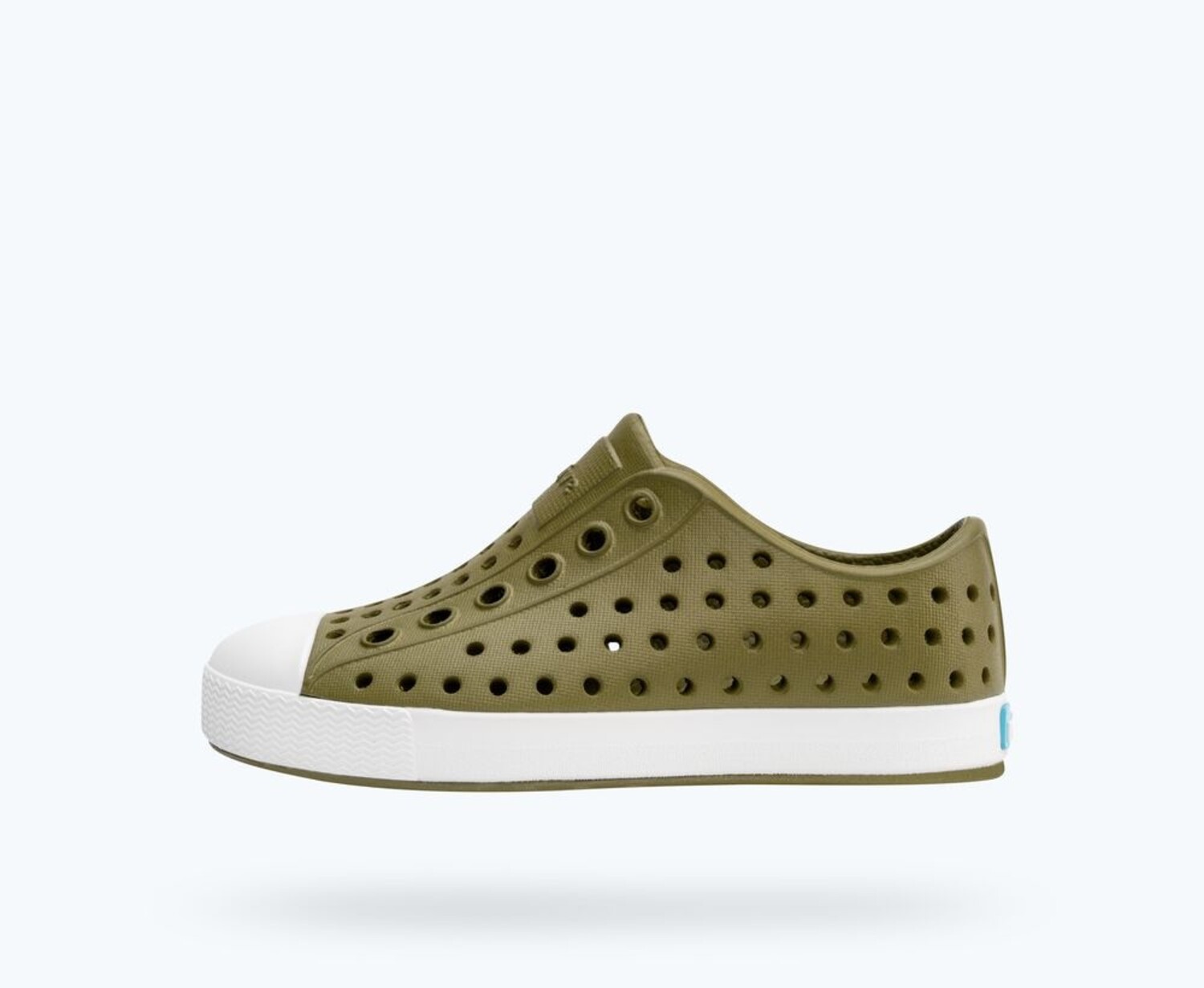 Native Jefferson Rookie Green Shell White Slip-On Water Shoes Men 5 Women 7 Native Jefferson - Rookie Green/Shell White - Yellow Turtle main image 3