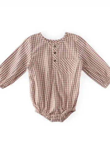 Pehr Designs Pehr Gingham Long Sleeve One-Piece