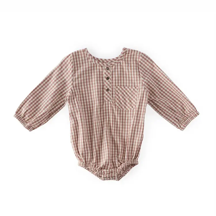 Pehr Designs Pehr Gingham Long Sleeve One-Piece