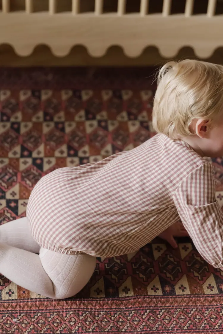 Pehr Designs Pehr Gingham Long Sleeve One-Piece