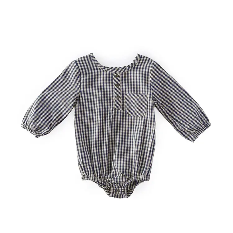 Pehr Designs Pehr Gingham Long Sleeve One-Piece